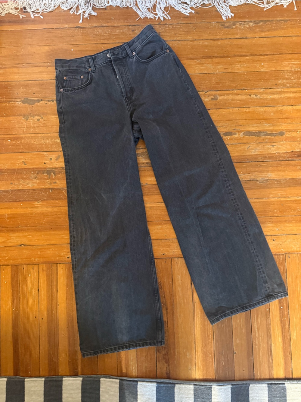 Women’s faded black wide-Leg Jeans from & other stories size 29